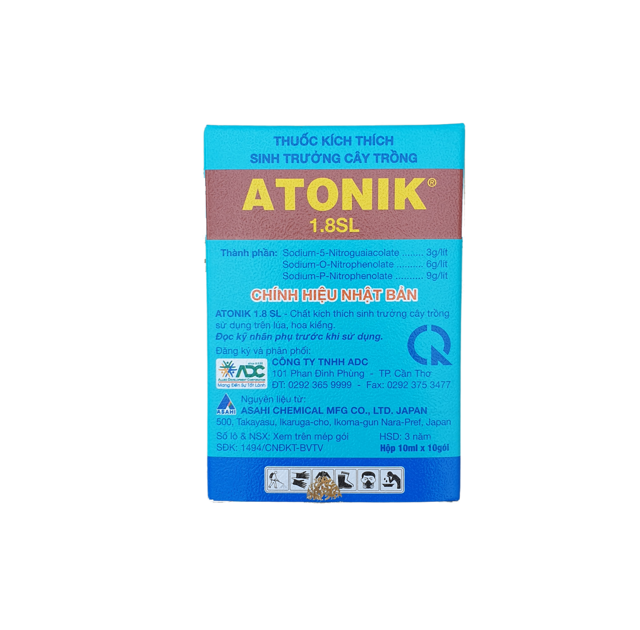 (Hộp 10 gói)🌱 ATONIK 1.8SL (10ml)💎 Phân bón kích thích sinh trưởng cây trồng
