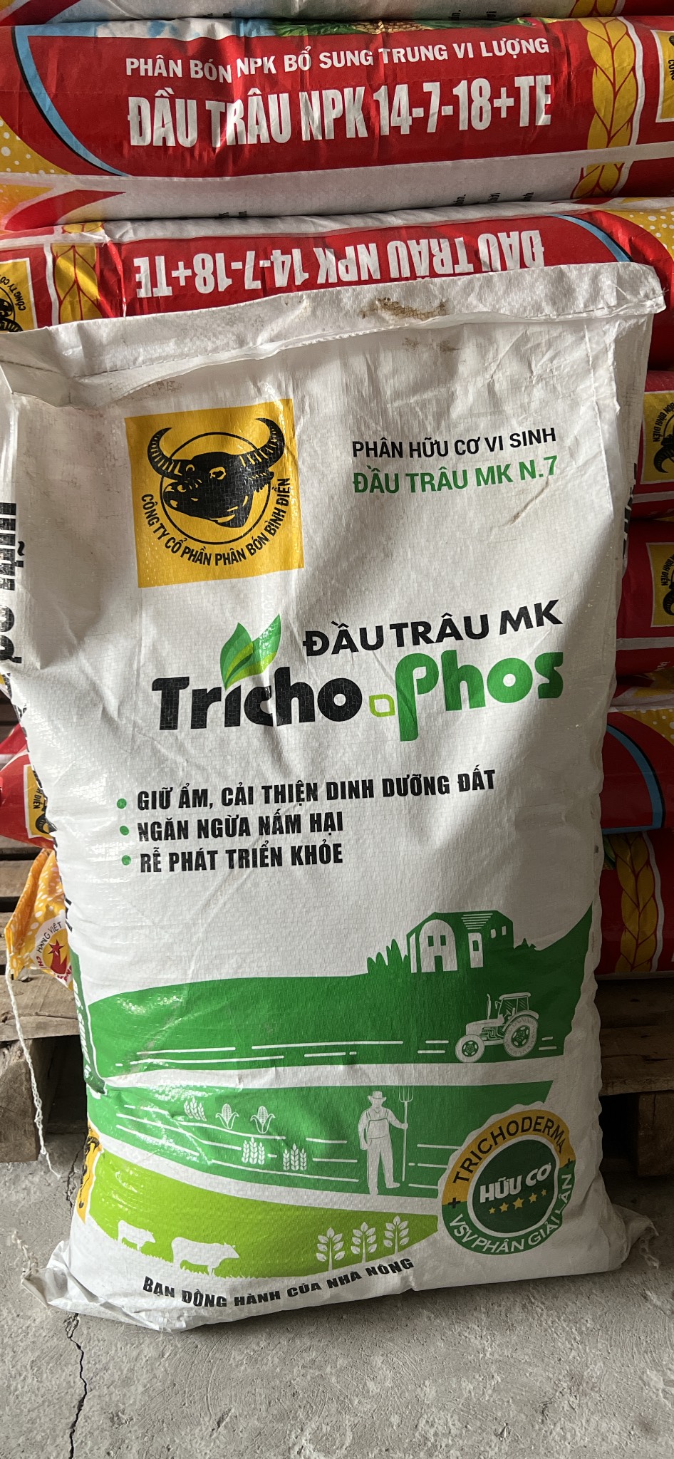 1kg phân hữu cơ Đầu Trâu Trichoderma