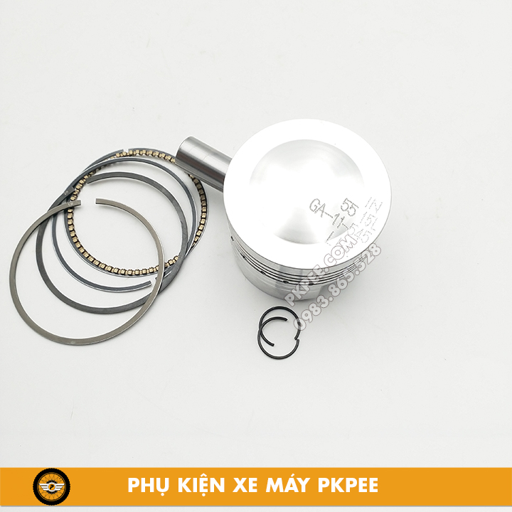 Trái Piston Nén LHK 54mm, 55mm Đầu Cao Dream, Wave, Sirius