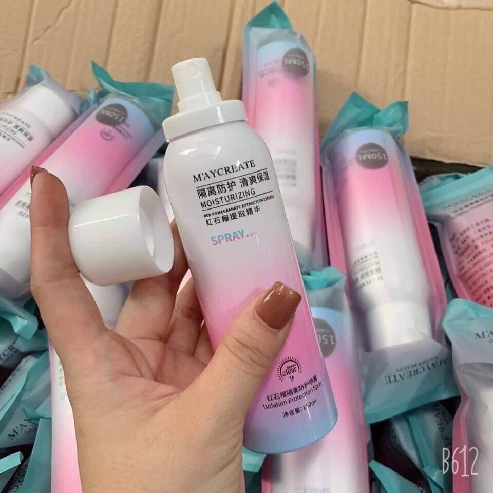 [HCM]Xịt chống nắng bật tông da MayCreate