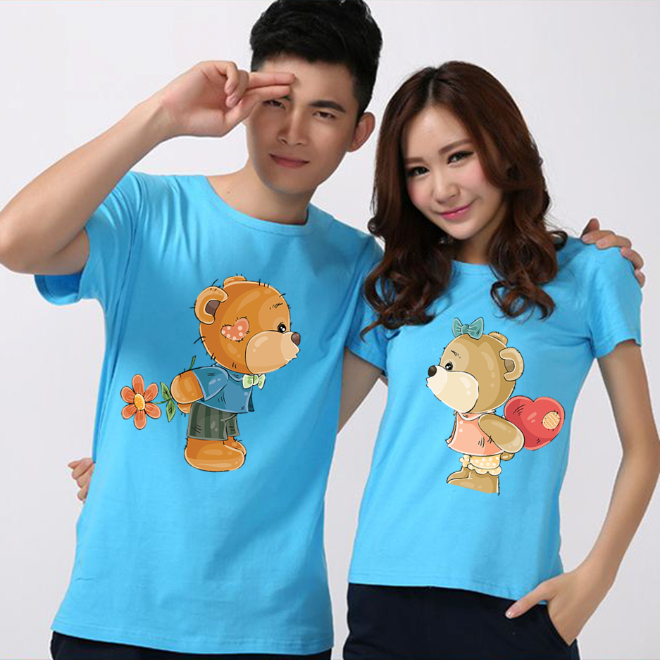 Áo thun cặp đôi gấu dễ thương