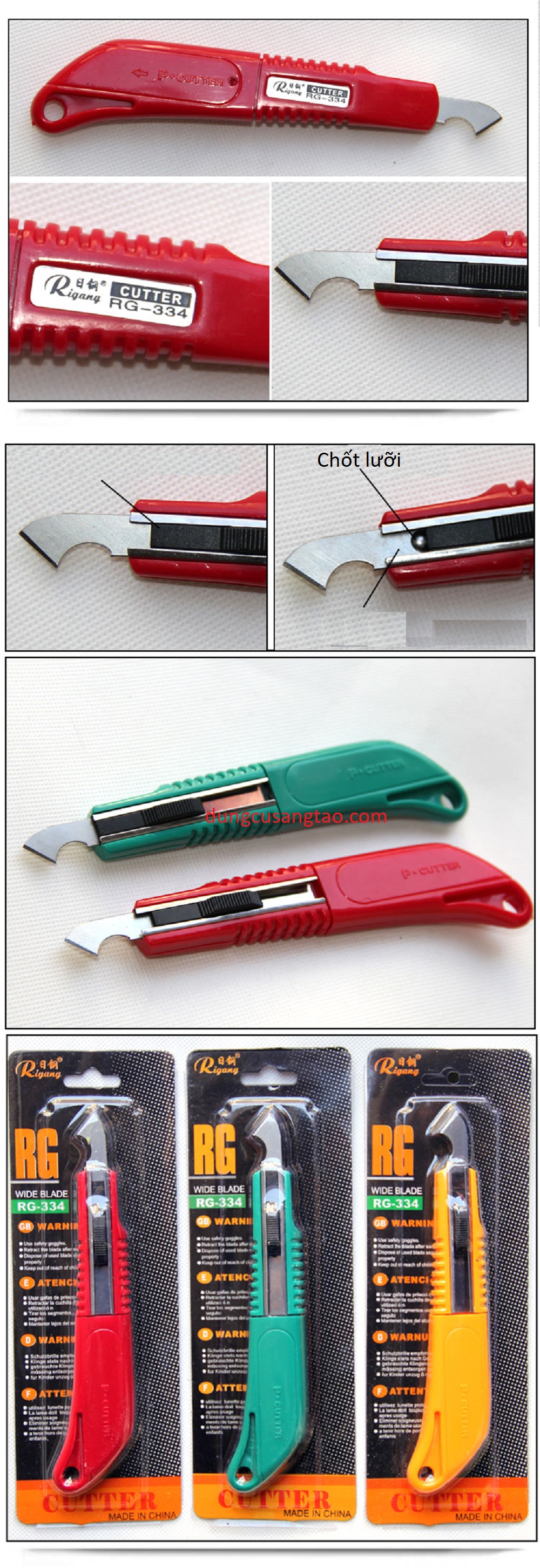 Dao cắt mica, foam, giấy. kiểu 1. RG334