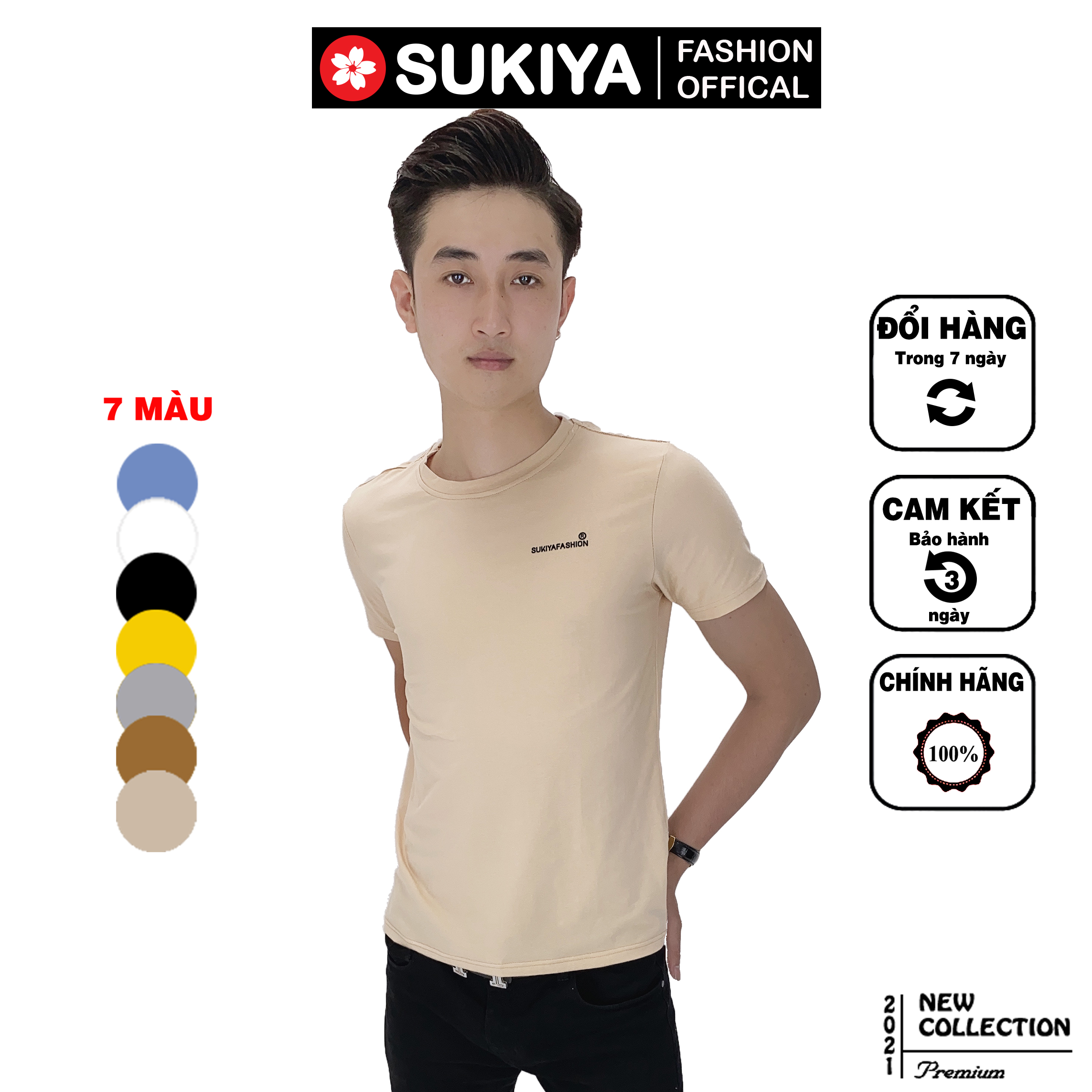 Áo thun nam chất đẹp Sukiya Fashion AT03