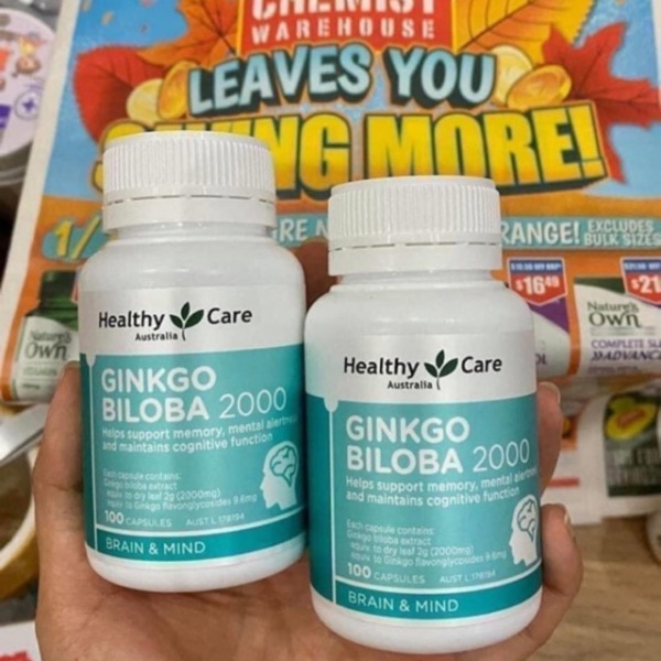Viên uống Ginkgo Biloba Healthy Care Úc 2000m, sản phẩm đa dạng, cam kết đúng như mô tả, đảm bảo chất lượng cho sản phẩm và an toàn cho sức khỏe người sử dụng cao cấp
