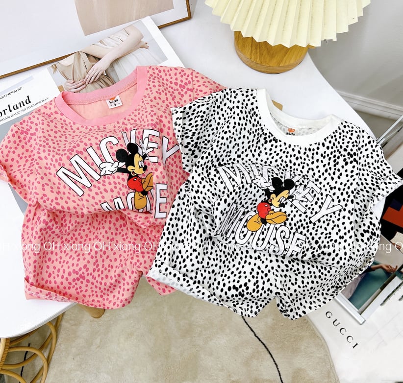 Bộ cotton 4c mickey cho bé yêu 10-32kg