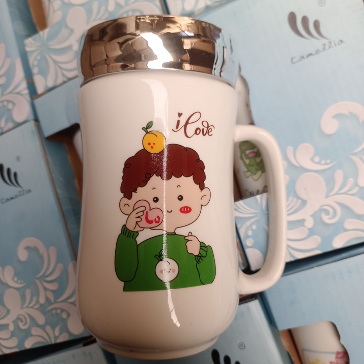 CA SỨ GIỮ NHIỆT CÓ NẮP GƯƠNG