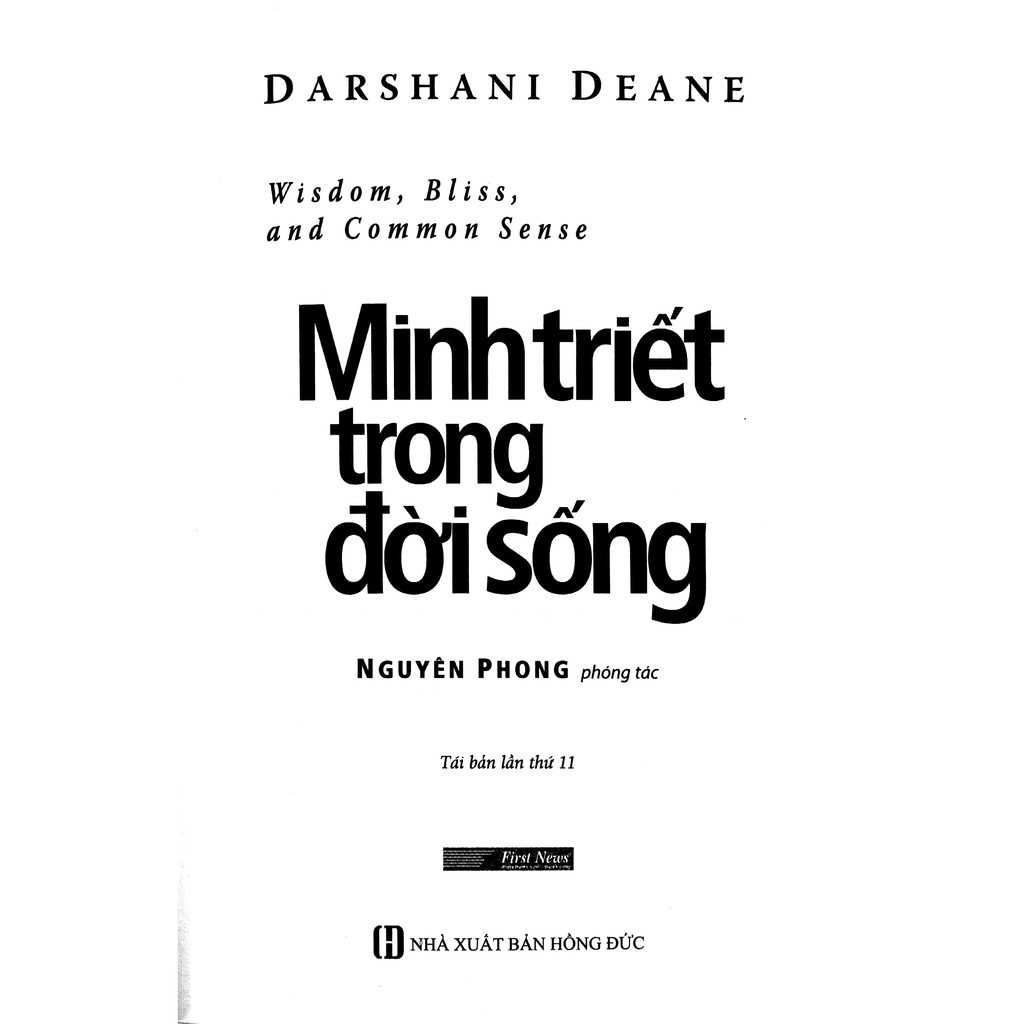 Sách - Minh triết trong đời sống First News