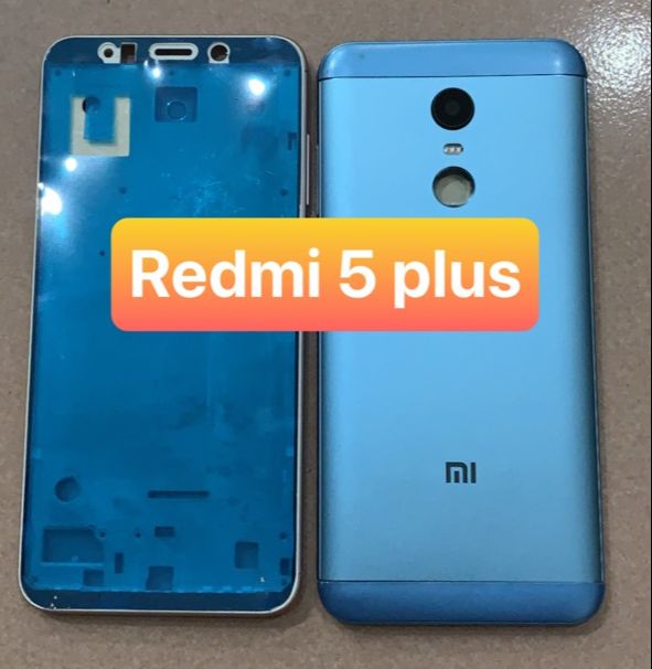 bộ xương vỏ xiaomi Redmi 5 plus , kèm khay sim