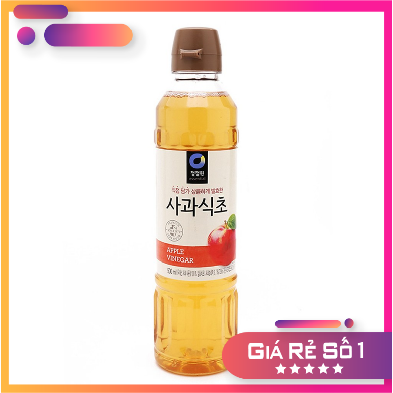 [ Hàn Quốc ] Giấm Táo Hữu Cơ Hàn Quốc Daesang 500Ml