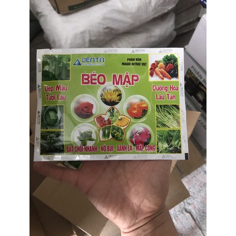 Phân bón chuyên dùng cho Rau màu, Hoa hồng, cây cảnh- Béo Mập 68g