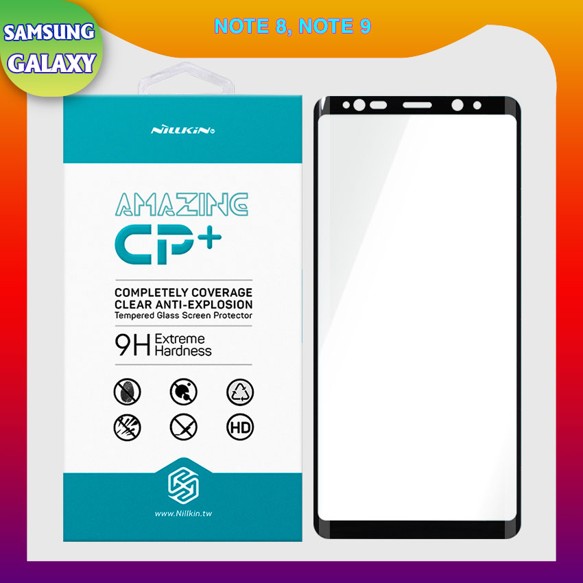 Miếng dán cường lực cho Samsung Galaxy Note 8, Note 9 Full hiệu Nillkin (Đen)