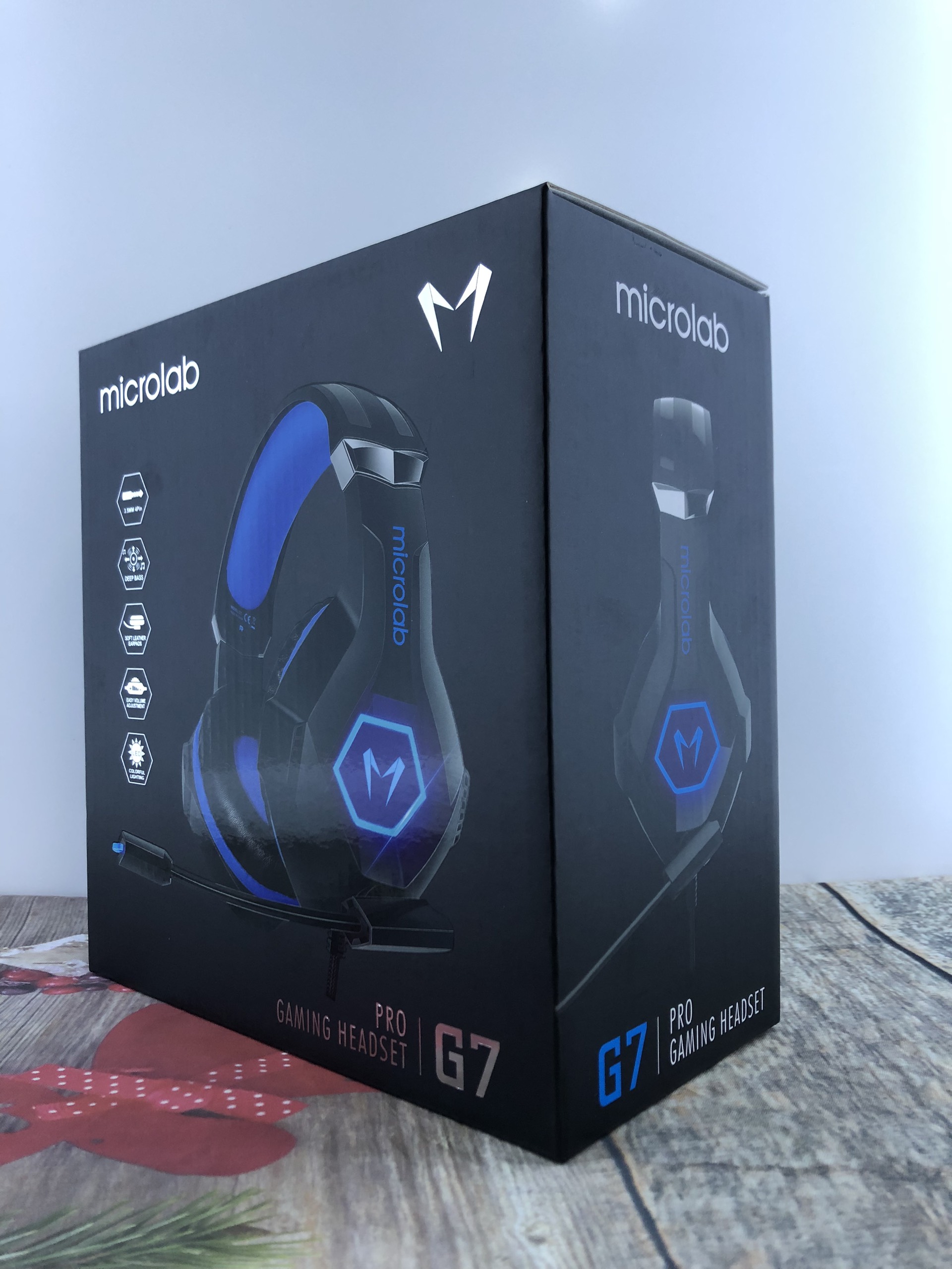 Tai Nghe Có Dây MICROLAB G7 GAMING (tích hợp Micro xoay được, 1 jack 3.5mm combo, 1 USB for Led)