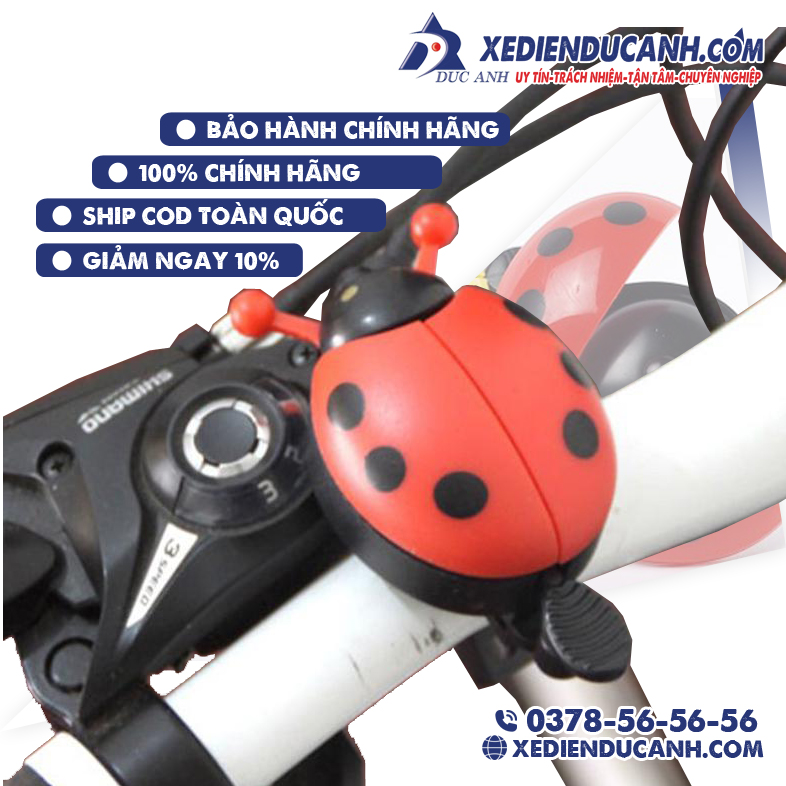[HÀNG CÓ SẴN - CHUÔNG XE ĐẠP] Chuông xe đạp hình bọ cánh cứng