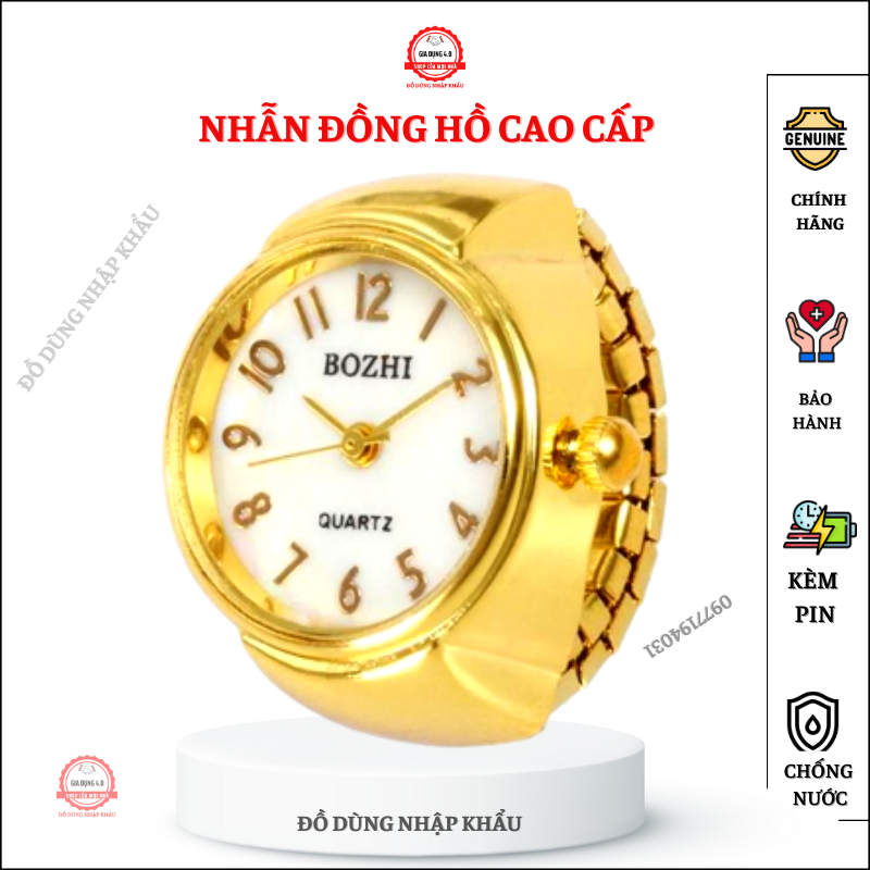 Nhẫn đồng hồ nam nữ mã 002