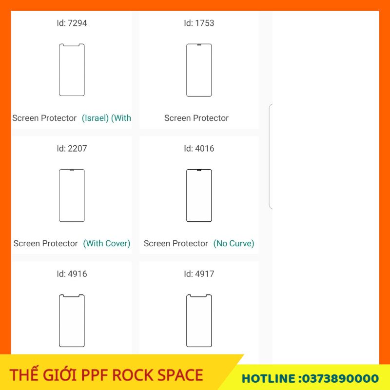 Dán màn hình PPF Samsung Galaxy Note 8 ( Có Mặt trước, Mặt Sau, Full bộ theo lựa chọn) Rock Space