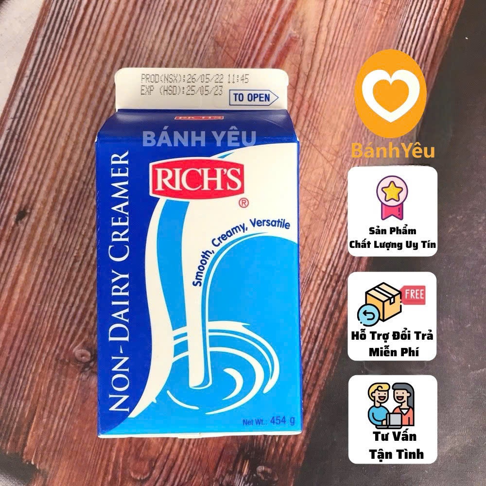 Kem béo Rich's lùn 454ml ( Giao TP.HCM )