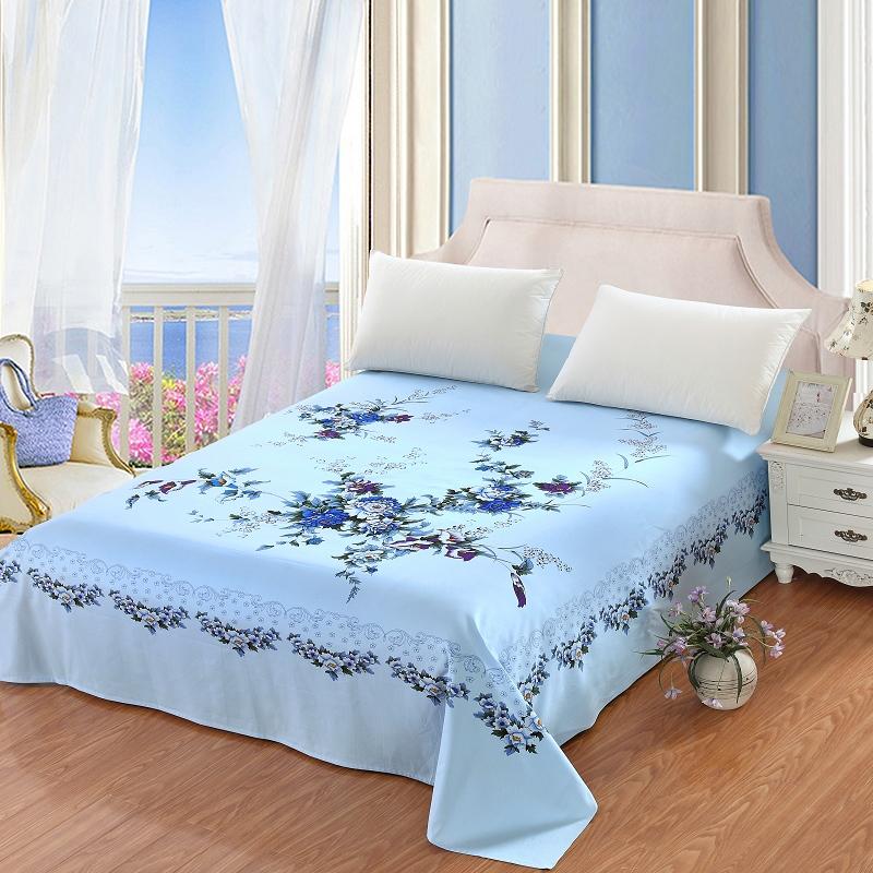 100% Cotton Lụa Bóng Cổ Điển Quốc Gia Ga Trải Giường