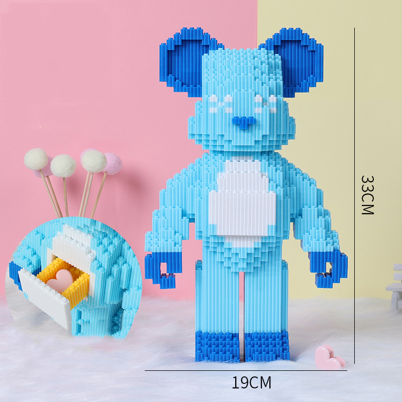 BEARBRICKLỚN mảnh ghép chữ cái đồ chơi xếp hình lego 3D mô hình lắp ghép thông minh cho bé