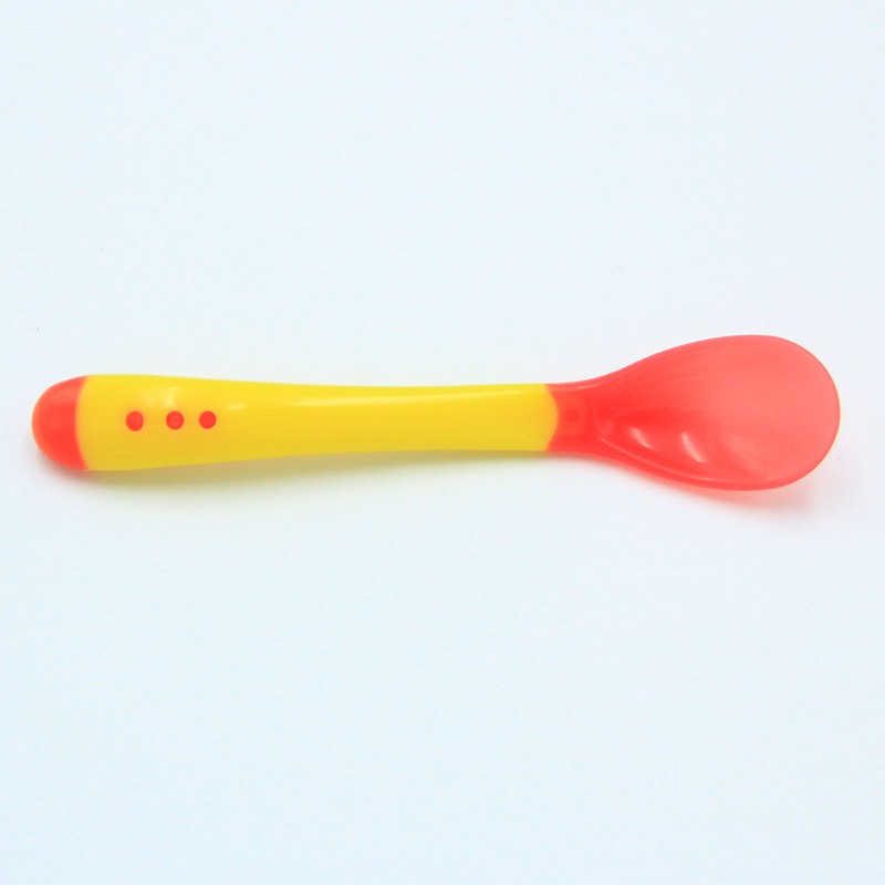 Muỗng Ăn Dặm Báo Nóng Silicone