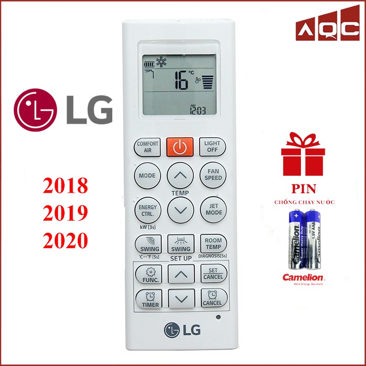 Điều khiển điều hoà lg đời mới v13ens - remote máy lạnh lg mẫu 6 mới
