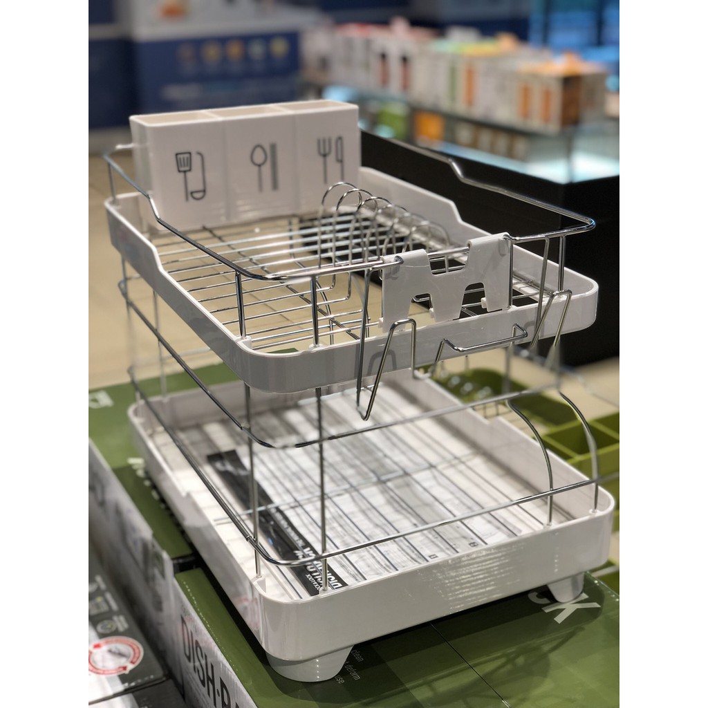 Kệ Úp Chén Bát (Chén Dĩa) 2 Tầng Lock&Lock LDR2001 (cam kết hàng chuẩn, chính hãng, y hình)