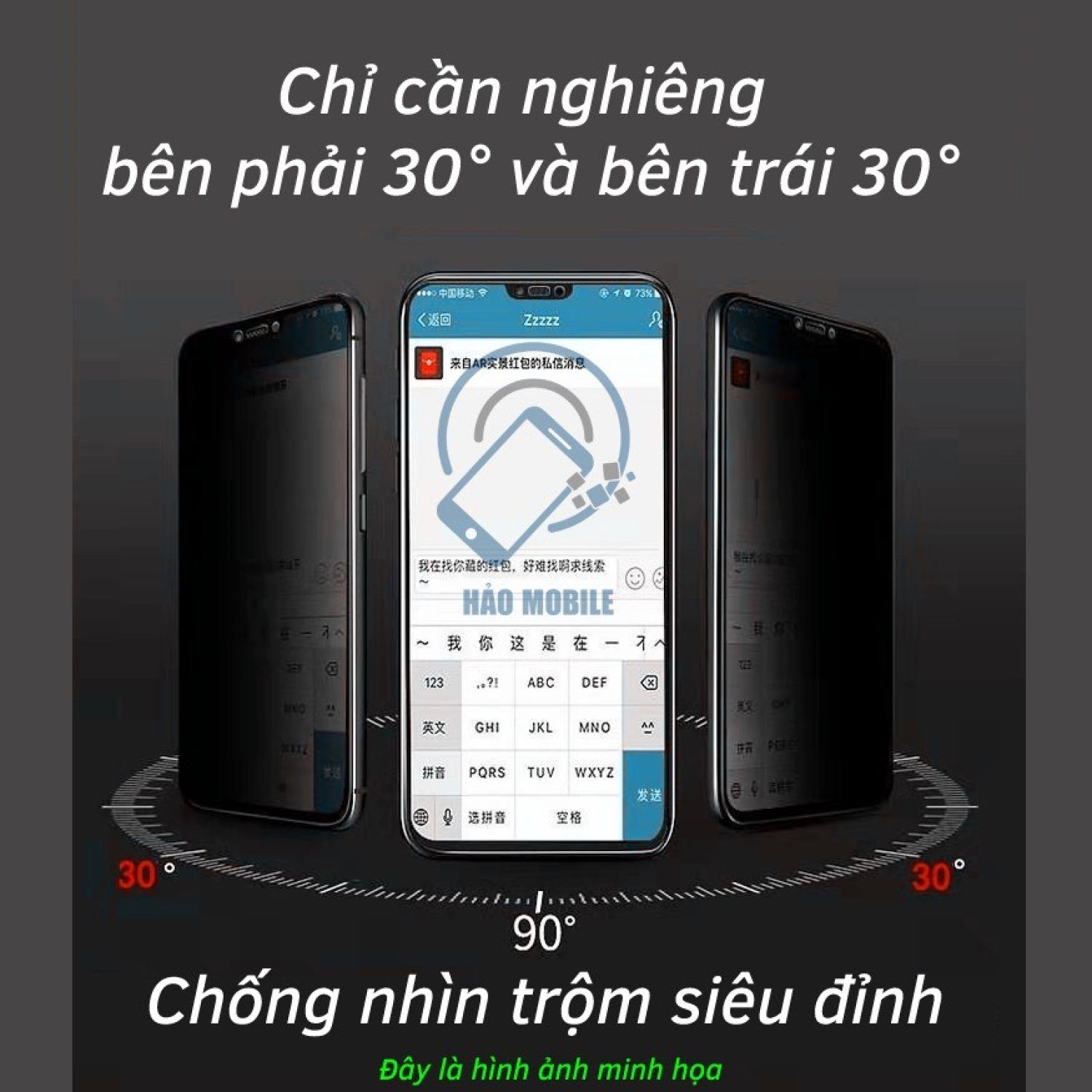 Dán cường lực dẻo nano SHARP AQUOS SENSE 3 PLUS ( trong suốt và chống nhìn trộm )