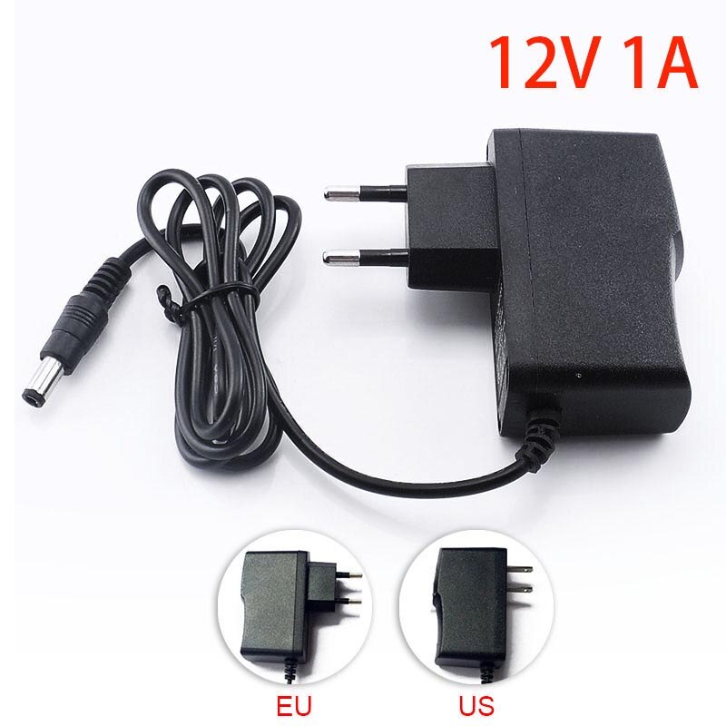Adapter sạc 12V-1A (Đen)