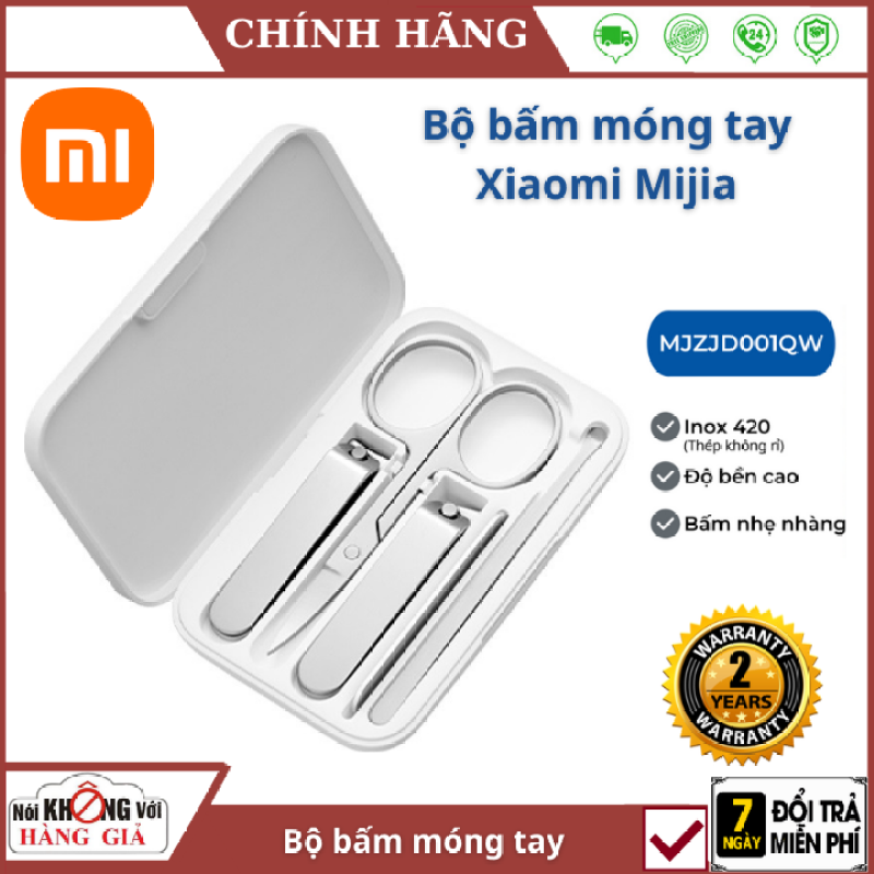 (Bảo hành 24 Tháng) Bộ bấm móng Tay 5 món Xiaomi Mijia - kìm cắt móng tay kềm cắt móng chân làm bằng inox không dỉ