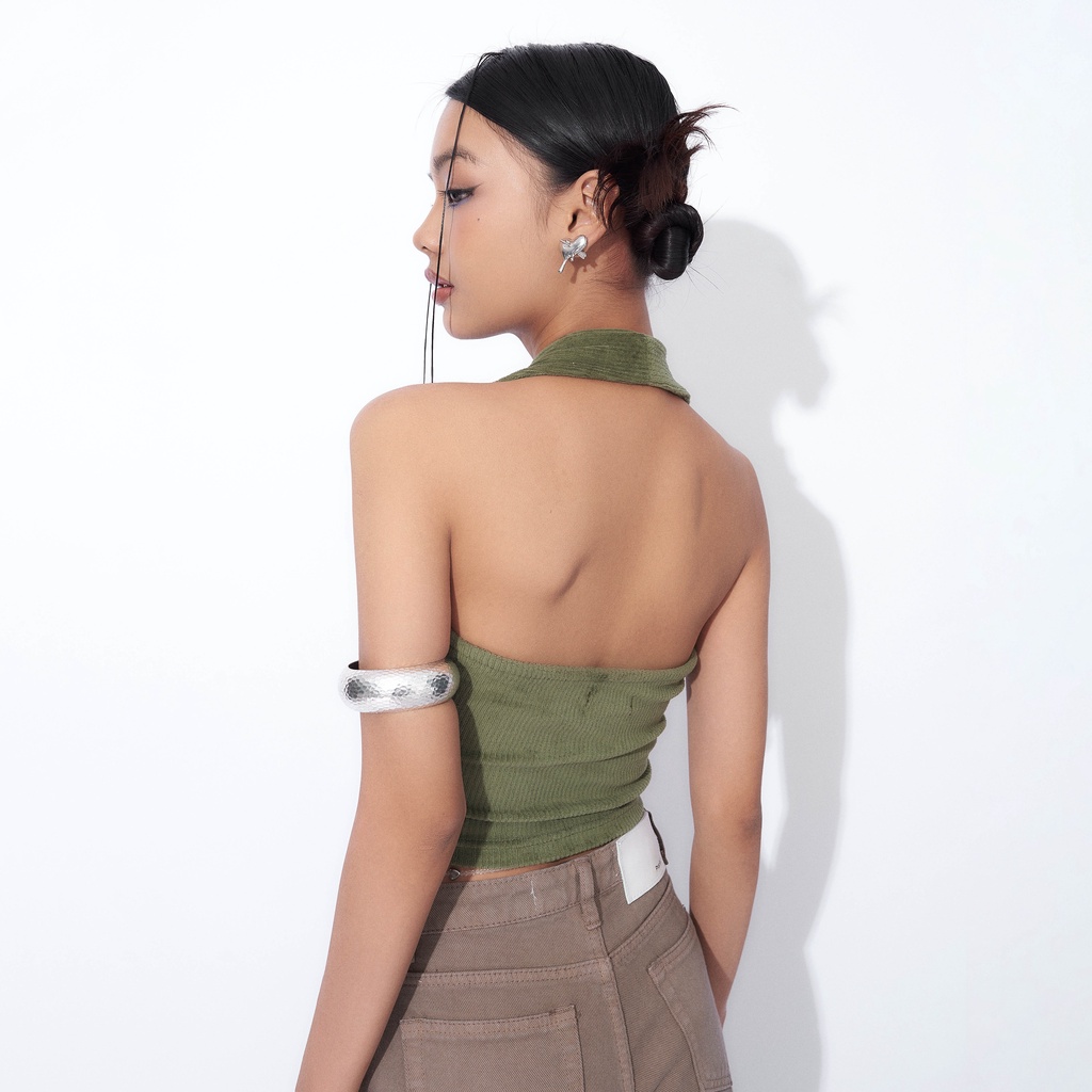Áo Croptop Yếm PRADIES Velvet Halter