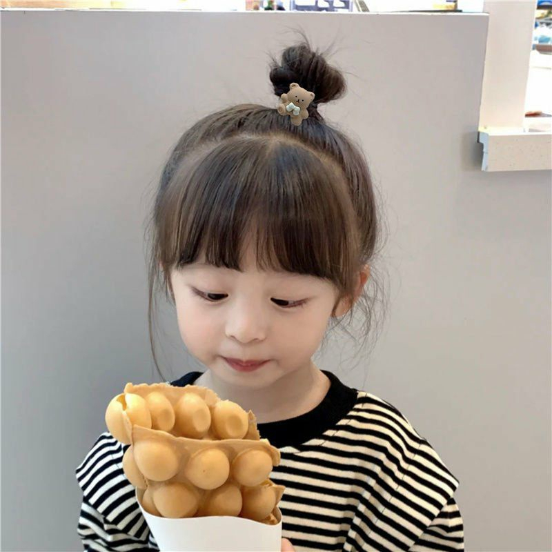 Set 2 dây cột tóc gấu thắt nơ phiên bản Hàn Quốc