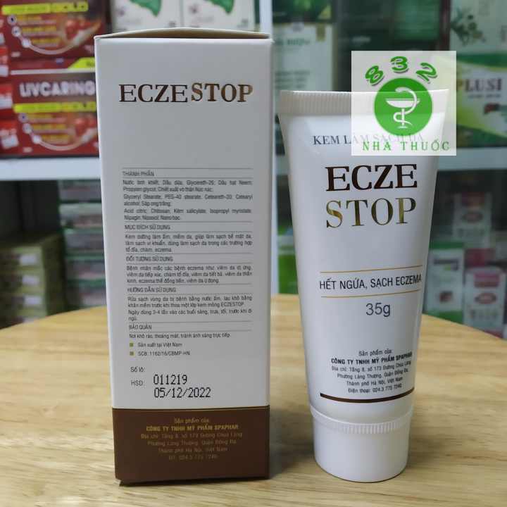 Eczestop - Kem làm sạch da, hết ngứa