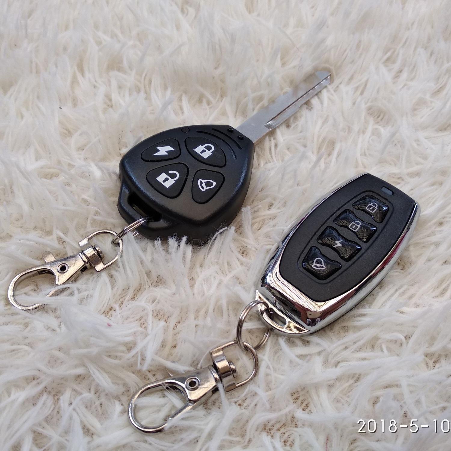 Khóa chống trộm xe máy 4 nút 1 chìa 1 remote TA-04F