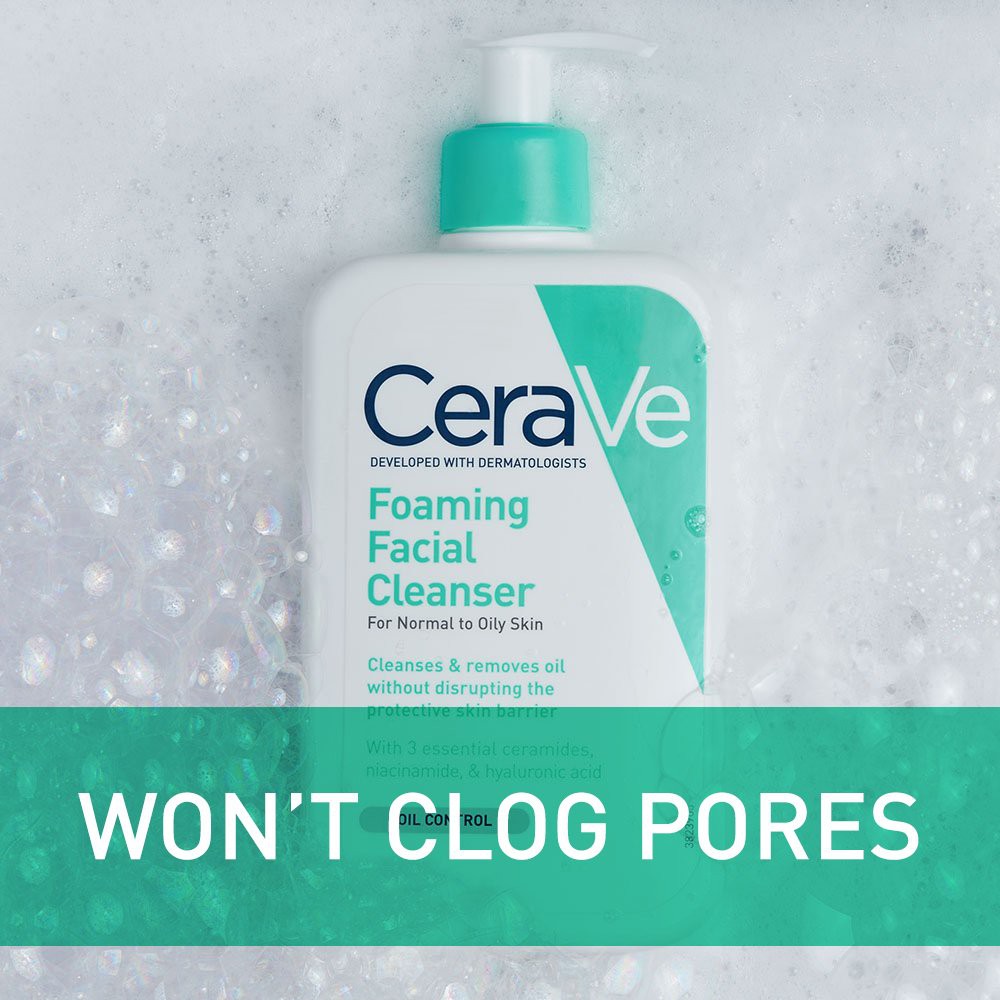 Sữa Rửa Mặt Cerave Foaming Cleanser Cho Da Thường Da Dầu
