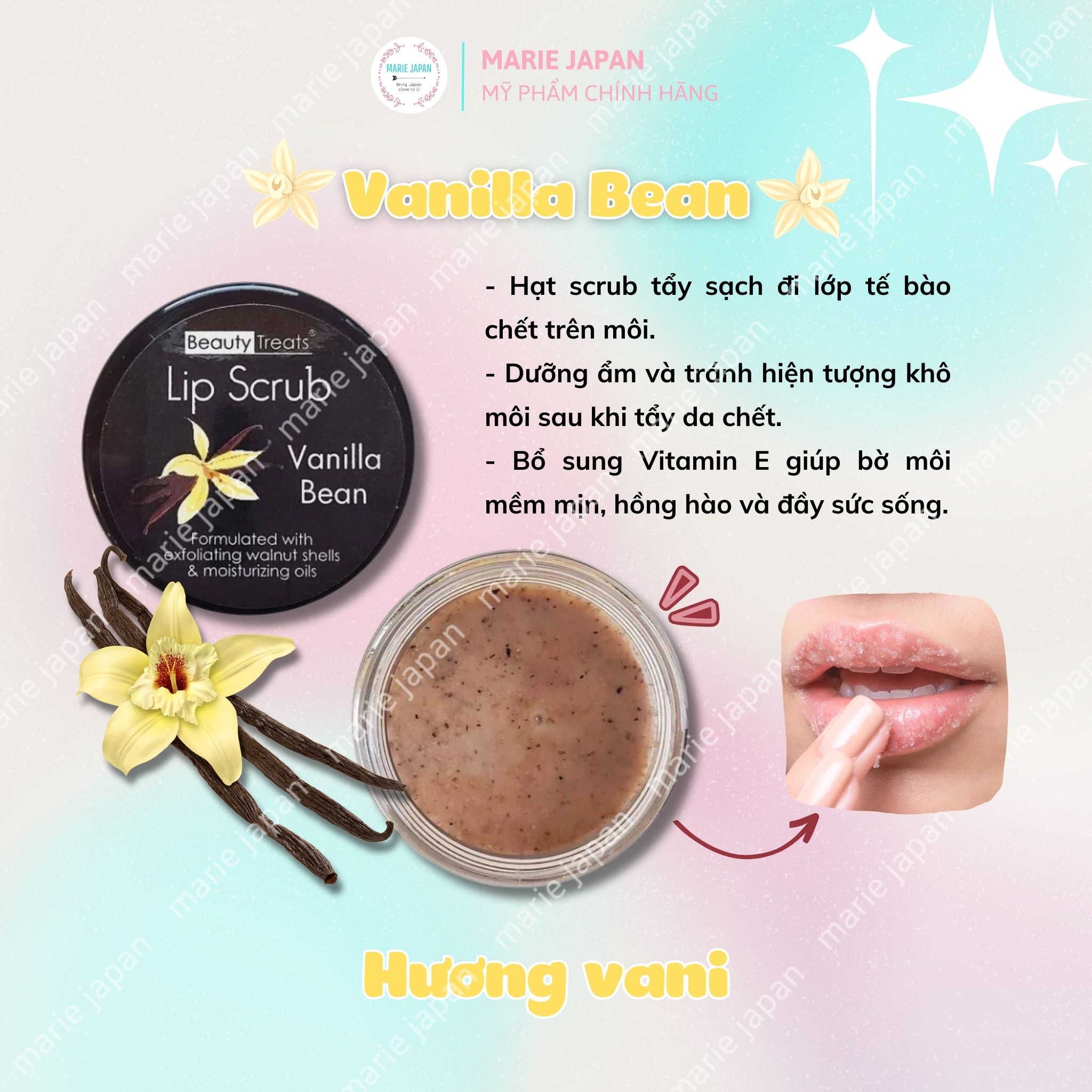 Tẩy Tế Bào Chết Môi Beauty Treats Lip Scrub Mỹ Hủ 10.5g