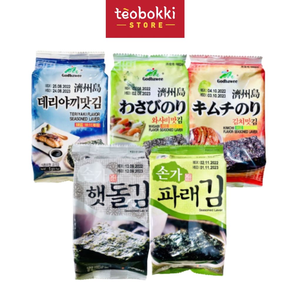 Snack rong biển Hàn Quốc (rong biển ăn liền)