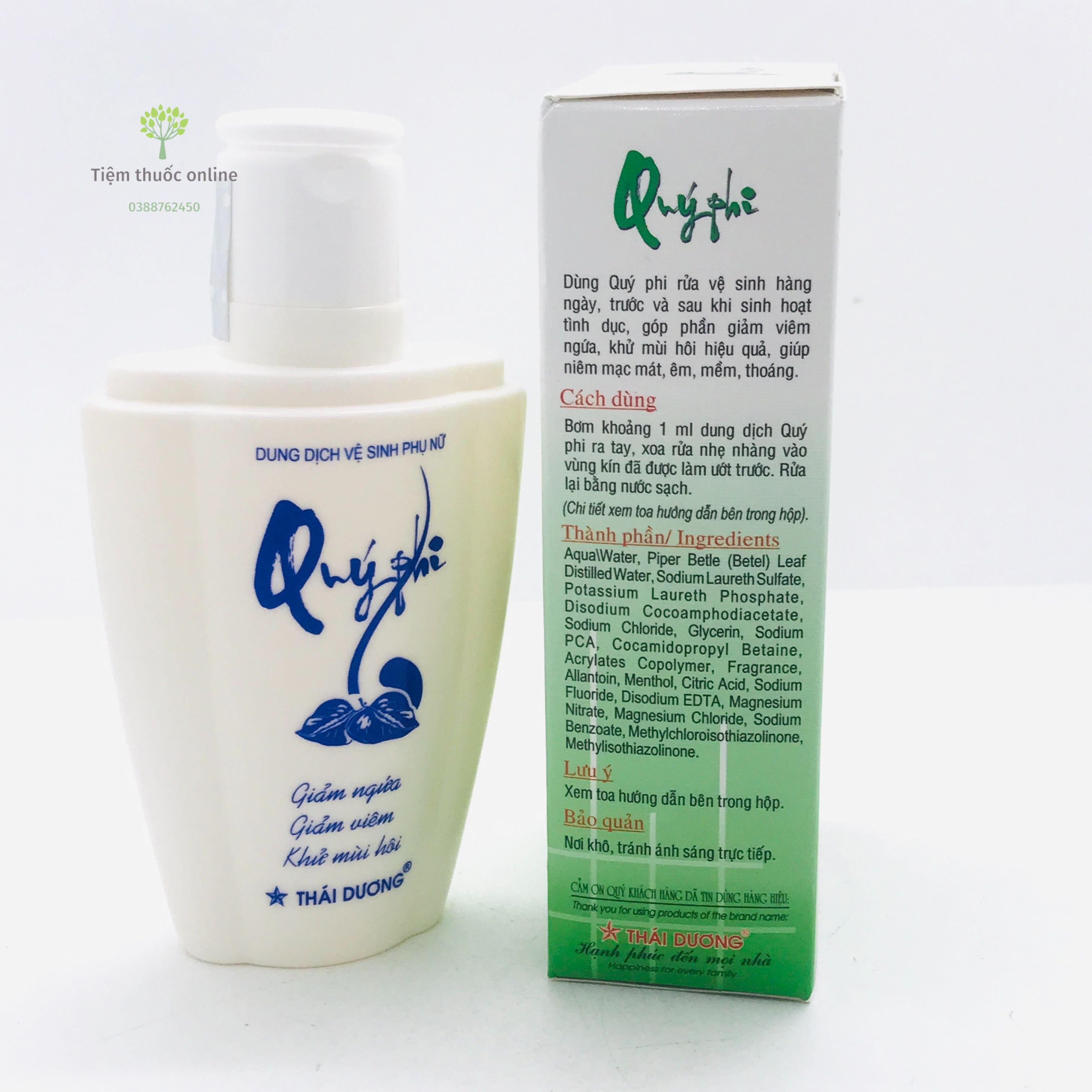 Dung dịch vệ sinh Quý Phi xanh