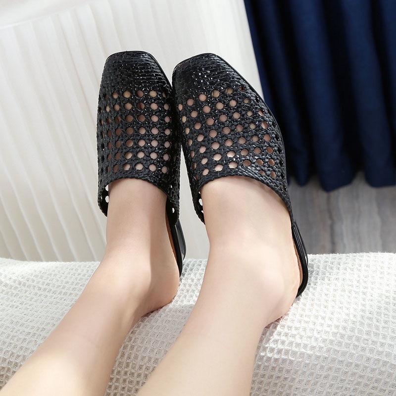 Dép bít nhựa cao gót (5cm)