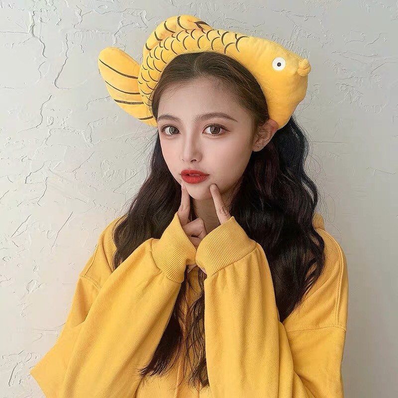 Bờm Cá Mập Khủng Long Ngoạm Đầu Cute Dễ Thương