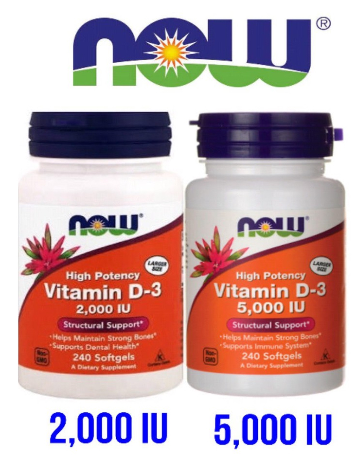 Now Foods vitamin D3 240 viên