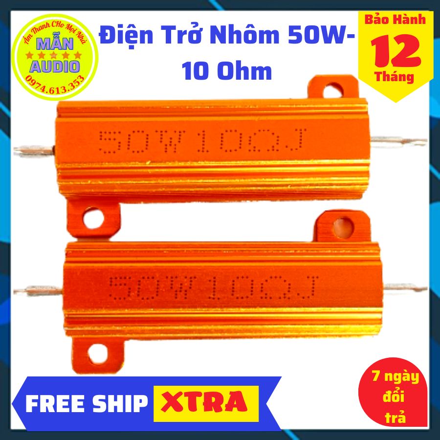 Điện trở nhôm 50W- 10 Ohm