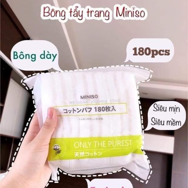Bông Tẩy Trang Miniso Nhật Bản
