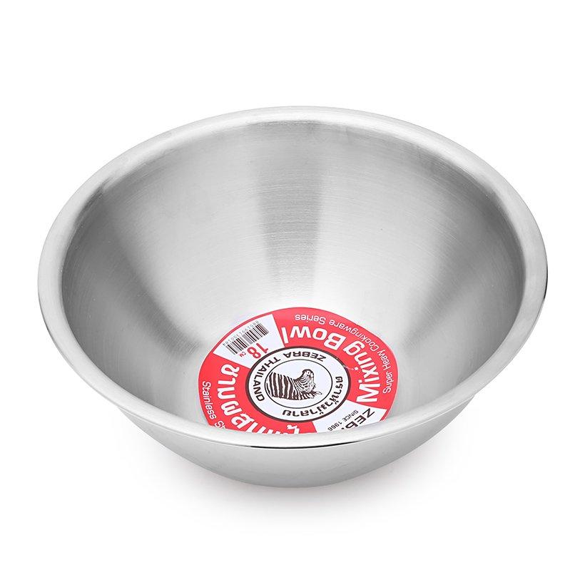 Thau thố trộn inox Zebra Thái Lan 18cm