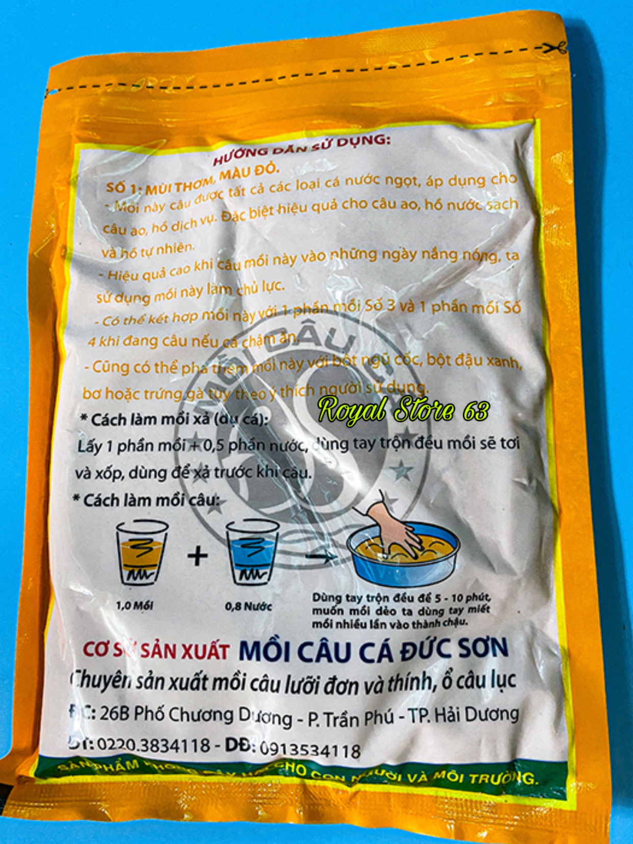 Mồi cám câu cá Đức Sơn 1 (200gram)
