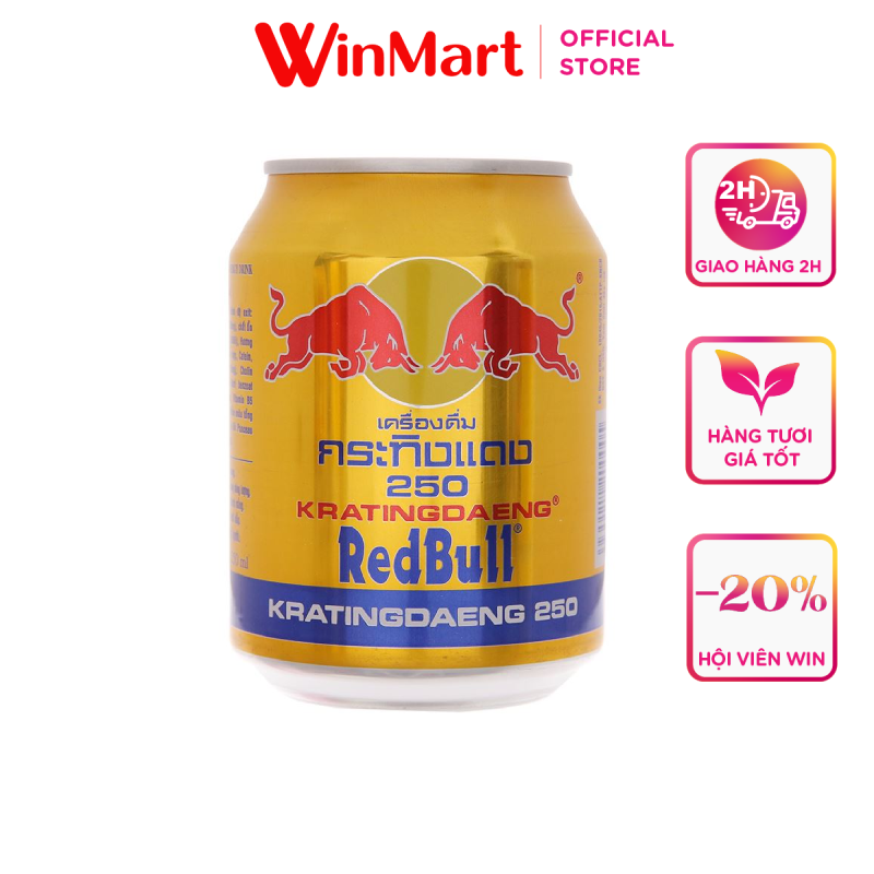 - Nước uống tăng lực Việt Redbull lon 250ml