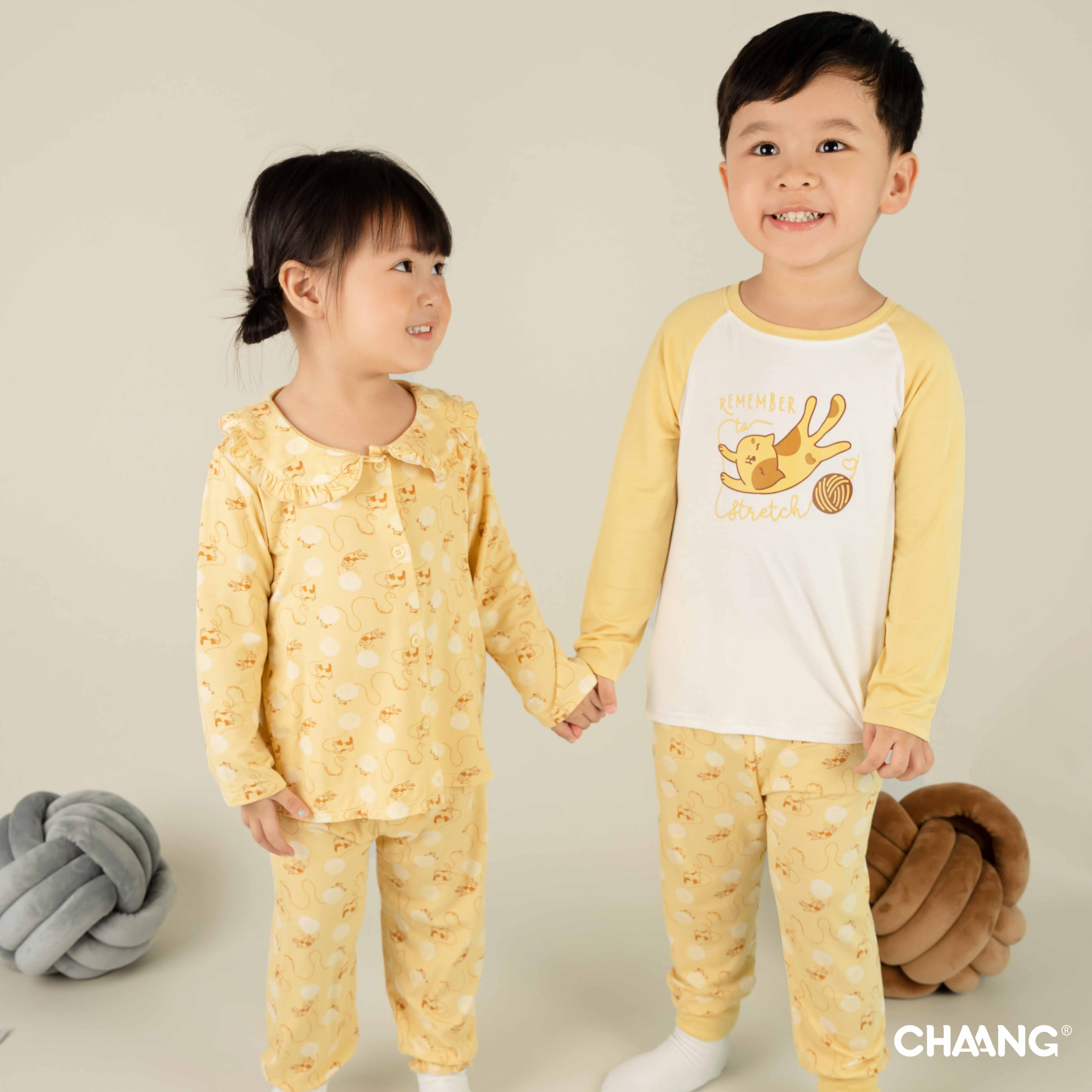 [CHAANG] Bộ raglan dài tay Mèo Chaang