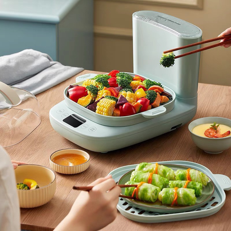Nồi Hấp Điện Hai Tầng Bear DZG-C60K1