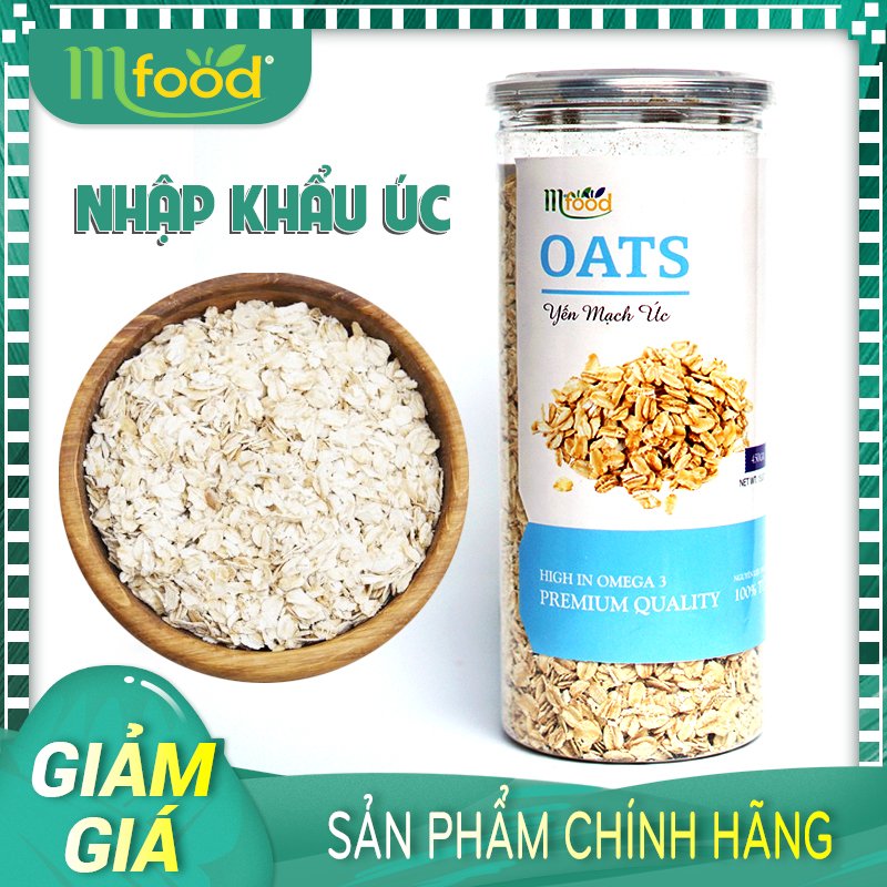 [HCM]Yến Mạch Úc MFOOD Hủ 450G ( Cán Mỏng Vở Đôi )