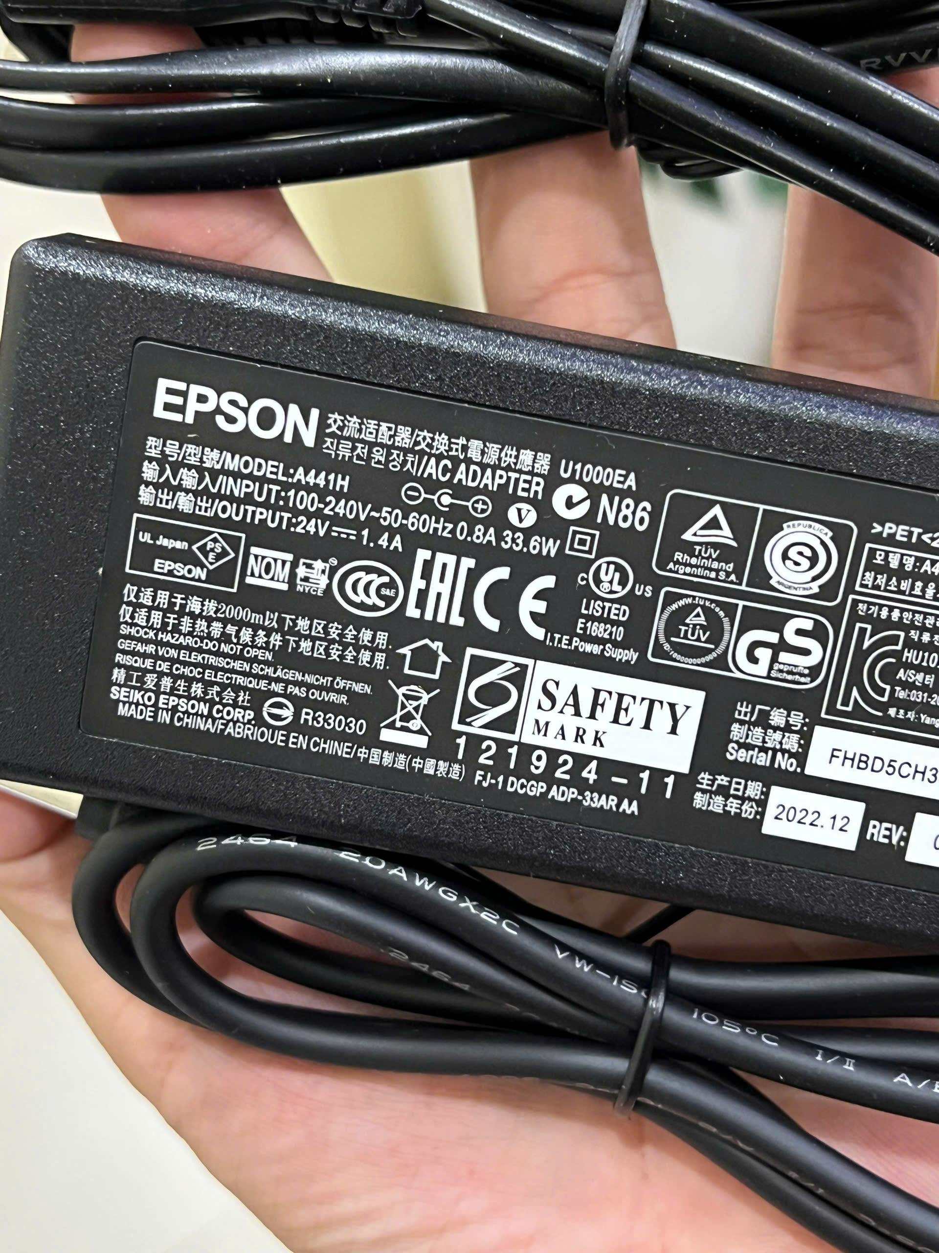 Adapter 24v nguồn máy Scan Epson 1660