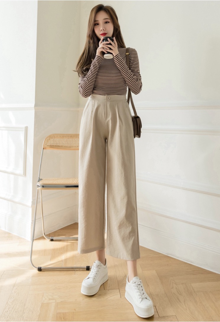 [ HÀNG CAO CẤP ] QUẦN ỐNG RỘNG NỮ - QUẦN QUẦN ỐNG XUÔNG - QUẦN DÀI NỮ - QUẦN LƯNG THUN ĐÍNH NƠ CHẤT VẢI ĐŨI MỀM MỊN CAO CẤP S0