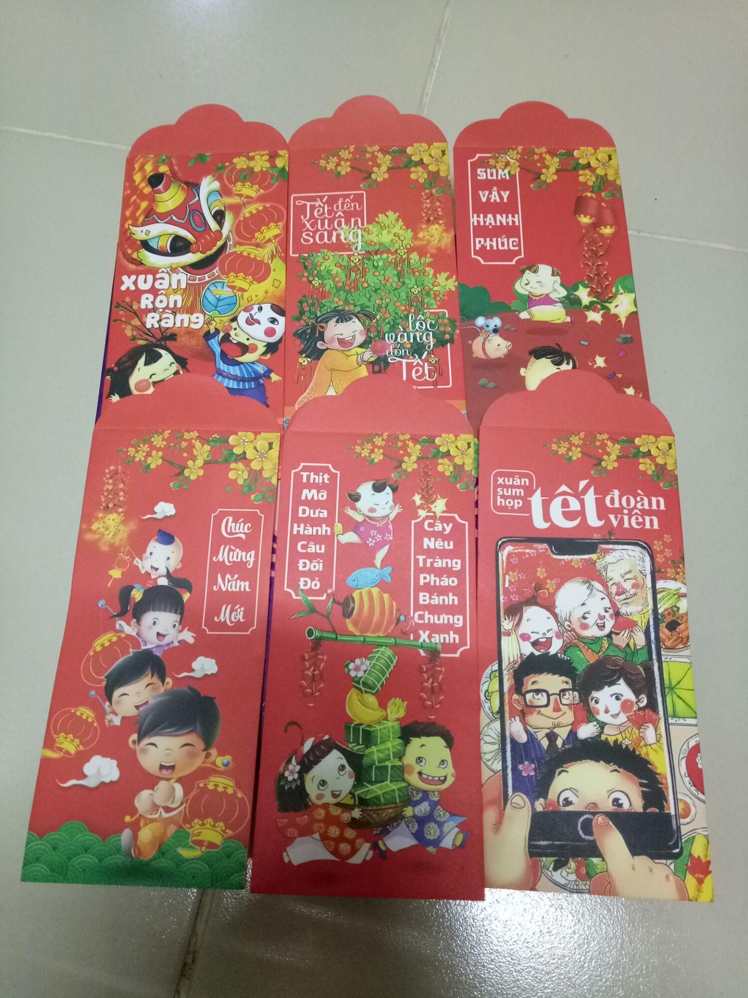 10 bao lì xì (giao mẫu ngẫu nhiên)